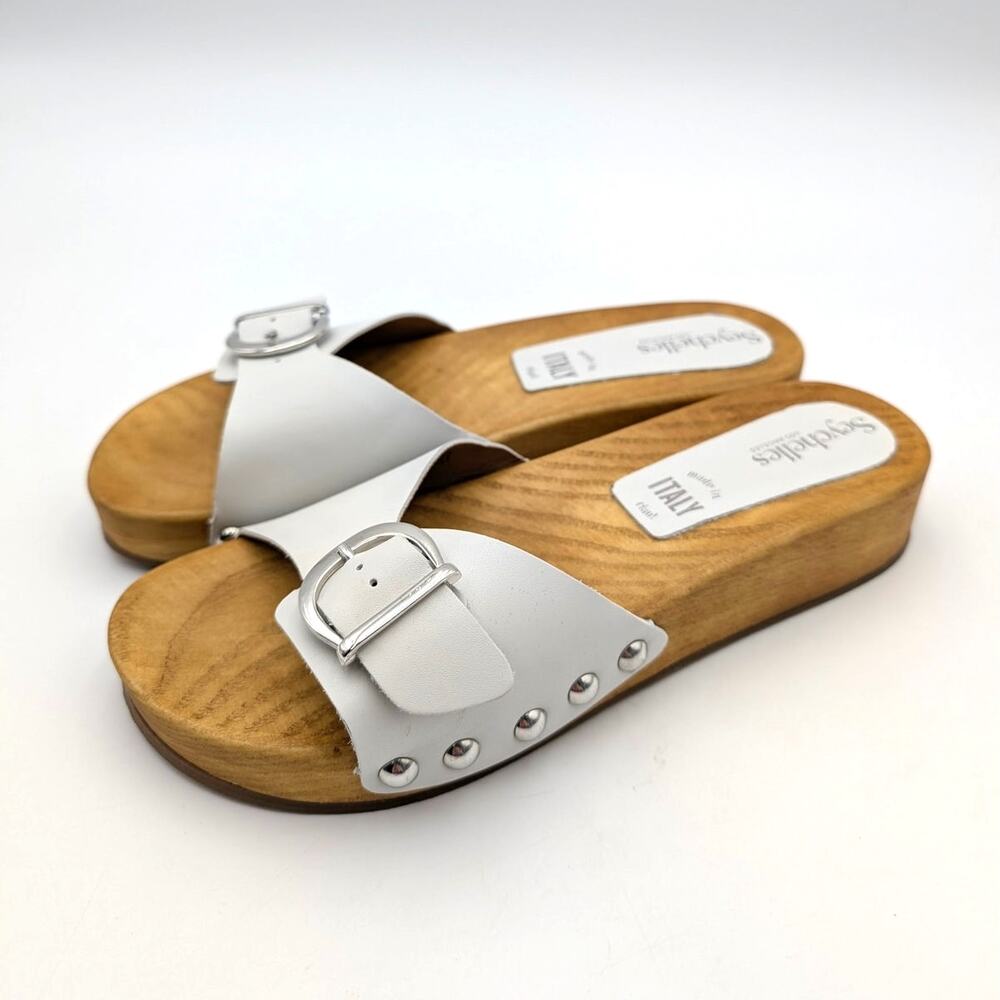 Seychelles Sorbet Slide Sandals Open Toe Women's White Size US8 EU38.5